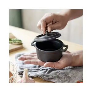 Casserole <span class=keywords><strong>en</strong></span> <span class=keywords><strong>fonte</strong></span> miniature pré-assaisonnée de 10 cm, fournie directement par l'usine - Product Image 4