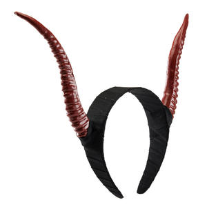 Diadema de fiesta al por mayor con cuernos de hormiga roja gótica, diablo, carnero, <span class=keywords><strong>cabra</strong></span>, cuernos de <span class=keywords><strong>esqueleto</strong></span>, accesorio de disfraz de cosplay - Product Image 4