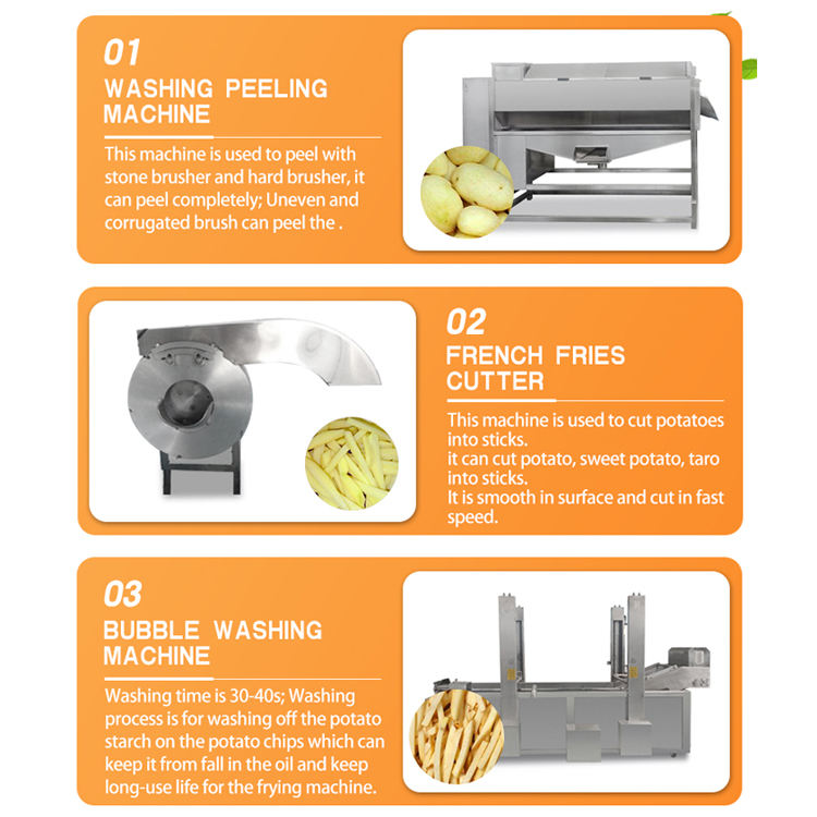 automatic fresh potato chips machine
