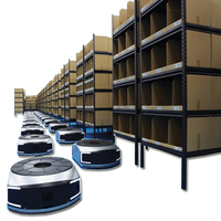 Système d'étagères AMR pour entrepôt stable avec robots AGV de nivellement haute précision pour l'automatisation logistique