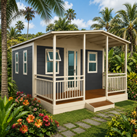 Maison modulaire en conteneur moderne, maison préfabriquée portable, design personnalisé pour hôtel, complexe hôtelier, villa et projets résidentiels