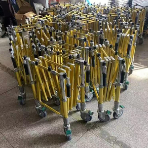 Màu đen Quan Tài Xe đẩy tang lễ cáng nhiệm vụ nặng nề Nhà thờ xe tải có thể gập lại nhà xác Quan Tài đứng xe vận chuyển đặc biệt - Product Image 2