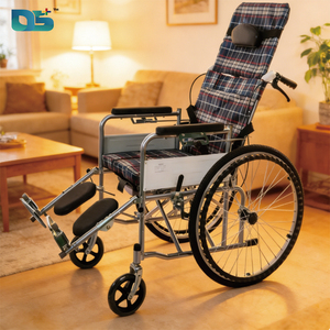 Silla de Ruedas Manual Plegable Ligera para Personas Mayores o con Discapacidad, con Respaldo Alto, para Uso Médico o Hospitalario - Product Image 1
