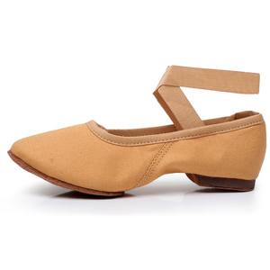 <span class=keywords><strong>Zapatillas</strong></span> Zapatos de bailarina de <span class=keywords><strong>ballet</strong></span> de suela suave Zapatos de gimnasia de yoga para bailar Carne Boca elástica Zapatos de baile de <span class=keywords><strong>Ballet</strong></span> de lona - Product Image 2
