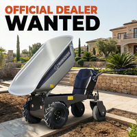 Mini Dumper Elettrico da 450kg, Carriola a Batteria, Caricatore Compatto per Fattoria e Cantiere