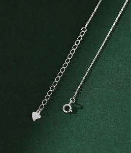 Collier avec pendentif fleur en argent Sterling S925 pour femmes, chaîne de clavicule minimaliste, cadeau polyvalent, bijoux élégants en argent - Product Image 6