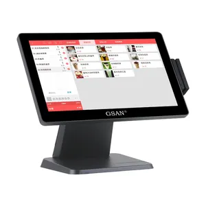 Tela única Design 15,6 polegadas Pos Terminal restaurante tudo em um toque Pos máquina Android Pos