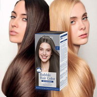 Pewarna Rambut Busa Bebas Amonia Naspura Ekstrak Tumbuhan Alami Profesional Menutup Uban Untuk Salon dan Rumah OEM