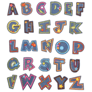 <span class=keywords><strong>Amazon</strong></span> Offre Spéciale Fashion Style brodé de 26 lettres à repasser pour vêtements - Product Image 1