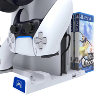 PG-P5S009 pour PS5 double siège disque de charge support de stockage casque cintre Base de charge pour PS5 Slim Console
