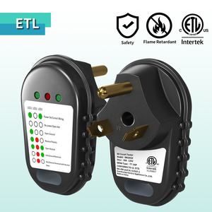 Analizador de circuito RV inteligente de <span class=keywords><strong>30</strong></span> amperios y 125V con tabla de diagnóstico y luces indicadoras LED para enchufes y enchufes, probador de circuito RV de <span class=keywords><strong>30</strong></span> amperios - Product Image 2