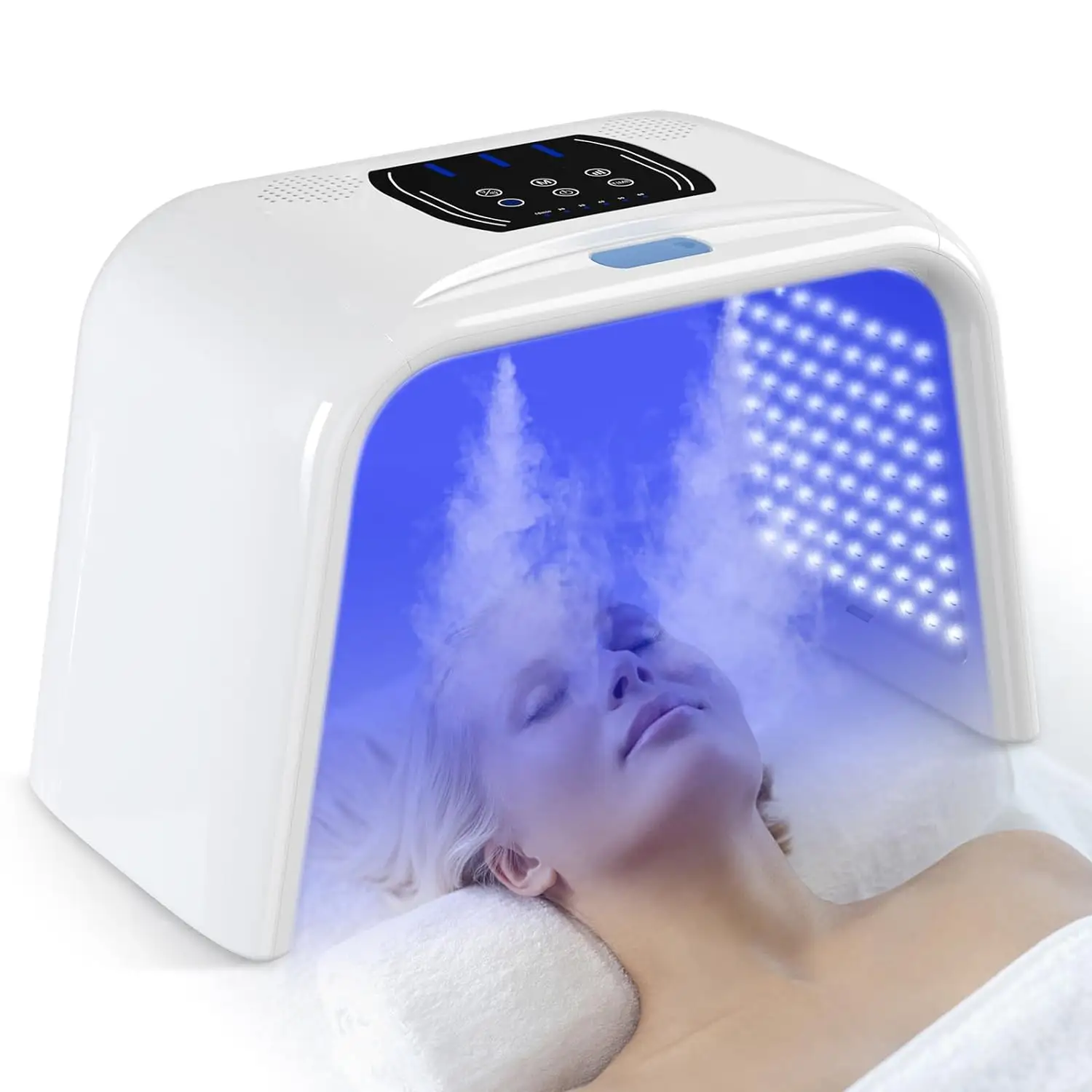 7 Kleur Licht Therapie Masker Schoonheid Foton Huid Fototherapie Machine Met Spray Functie, Led Gezichtsmasker Pdt Lichttherapie