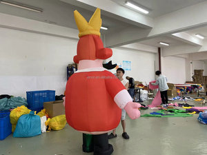 Decoración Inflable de Alicia en el País de las Maravillas, Decoración de Jardín del Rey Rojo para Fiestas Temáticas de Alicia en el País de las Maravillas - Product Image 2