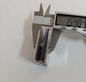 Conector de <span class=keywords><strong>ducha</strong></span> de esquina redonda económico C010P <span class=keywords><strong>Acero</strong></span> <span class=keywords><strong>inoxidable</strong></span> 0 grados soporte de pared a vidrio de un solo orificio - Product Image 6