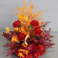 Fleurs d'allée Plomb de route de mariage Fond de fleur décoratif Décoration d'ouverture Décorations de table Support Fleurs artificielles