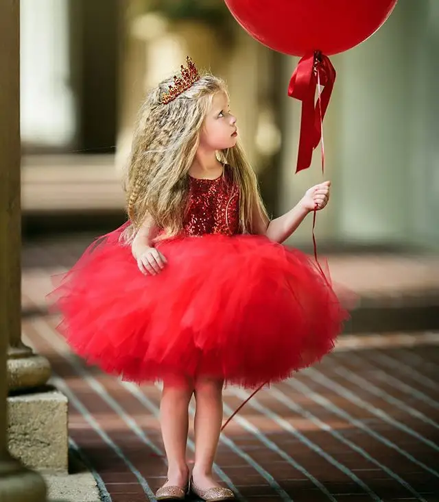 Children Party Dresses Baby Sequin Princess Wedding Fashion Dress Children Girl Lace Sequined Skirt Clothes Kids Sequins Tutu Party Frock Girls Dresses