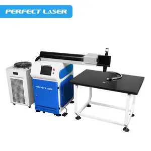 Soldador automático a laser yag, máquina de soldagem a laser da letra do canal 500w usado para a propaganda industrial