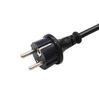 Câble d'extension d'alimentation avec prise femelle EU CEE noire, certifié CE, pour ordinateur et appareils électroménagers, longueur personnalisable