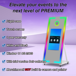 US UK Euro Stock LED Magic Mirror Photo Booth con luz incorporada <span class=keywords><strong>Selfie</strong></span> Mirror Compatible con todas las cámaras - Product Image 2