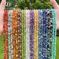 Perles en vrac de pierres précieuses naturelles, brins de 40 cm, multicolores : Pierre du soleil, Ambre, Olivine, Quartz clair, Aigue-marine - Vente en gros