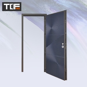 Porte de sécurité en acier galvanisé simple, design moderne et élégant en acier inoxydable, pour la maison, Indonésie - Product Image 3