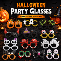 Lunettes fantaisie à paillettes pour Halloween, motif citrouille, fantôme, araignée, pour cosplay, costumes et accessoires photo – Vente chaude