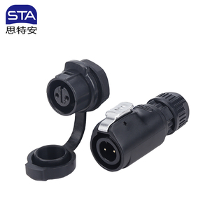 LEDアプリケーション用STASL12シリーズ<span class=keywords><strong>IP67</strong></span>電源コネクタ防水防水ソケット2ピン - Product Image 2