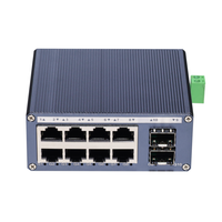 Convertisseur de média Ethernet industriel Mini 1000 Mbps 1-8 ports RJ45 SC/FC/SFP Fibre Optique Compact Montage sur rail DIN 0-20 KM