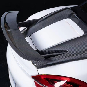Nouvelle aile de becquet arrière en Fiber de carbone pour Porsche <span class=keywords><strong>Boxster</strong></span> 981/Cayman <span class=keywords><strong>718</strong></span> mise à niveau vers <span class=keywords><strong>Spyder</strong></span> Spoiler - Product Image 3