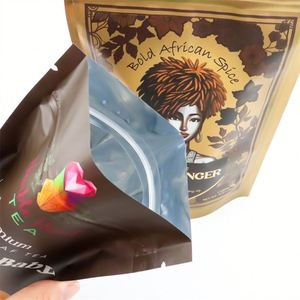 Bolsa de pie Ziplock reutilizable personalizada a prueba de olores, cremallera pequeña, embalaje de alimentos impreso personalizado para piruletas, calor de alimentos para bebés - Product Image 2