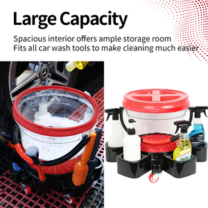 Bestes Autoreinigungs-Set 18L <span class=keywords><strong>Eimer</strong></span> Rollender Eimerwagen Schmutzfangschutz Versiegelter Deckel Autowasch-<span class=keywords><strong>Eimer</strong></span>-Set - Product Image 3