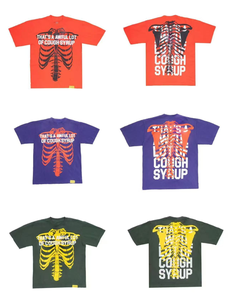 T-shirt décontracté surdimensionné pour homme en coton 100% de qualité supérieure, avec code QR, motif 'that's a awful lot of cough syrup'. - Product Image 5