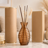Diffuseur de parfum en verre réutilisable pour centres de table, mini vase vintage de 110 ml pour diffuseur de parfum, décorations de mariage
