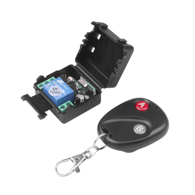 433MHz Wireless Remote Control Switch DC 12V 10A RF Telecomando Transmitter With Receiver for Anti-theft Alarm System
