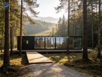 Maison conteneur modulaire pliable personnalisable pour usine de conteneurs, maison de camping mobile préfabriquée en acier portable pour mini-maison ou bureau