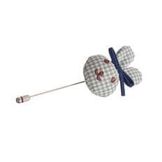 เข็มกลัดเข็มกลัดรูปกระต่ายสุดหรูสีน้ำเงินสำหรับผู้ชายขนาดเต็ม x รูปดอกไม้เคลือบซื้อ2ชิ้น - Product Image 1