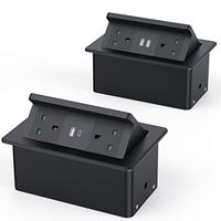 Puissance d'usine de Shenzhen intégrée dans le mobilier de bureau boîte de prise de USB-C pop-up hydraulique de bureau avec chargeur sans fil rapide Top 15W