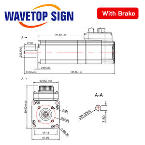 JMC W Nema 23 AC مدمج والسائق 36VDC 0.6N.<span class=keywords><strong>m</strong></span> 7.5A RPM رمح Dia.8mm - Product Image 3