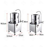 Éplucheuse de pommes de terre commerciale entièrement automatique Machine électrique professionnelle de nettoyage et d'épluchage de légumes avec composant de noyau de moteur