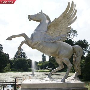 YOUFINE Statua di Pegaso in Bronzo Antico, Scultura di Cavallo <span class=keywords><strong>Alato</strong></span> Volante per Villa, Vialetto e Giardino - Product Image 6