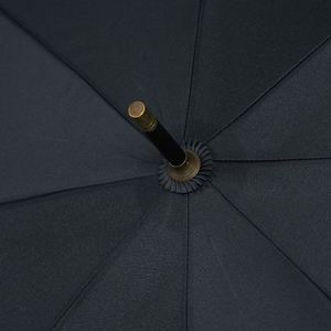 Parapluie de golf moderne en pongé avec impression de logo personnalisé, ouverture automatique et poignée en bois, idéal pour les promotions et les cadeaux d'entreprise - Product Image 4