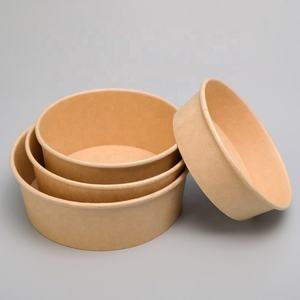 Envases desechables de papel Kraft biodegradables ecológicos con tapas para un almacenamiento y transporte seguros - Product Image 4