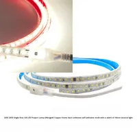 Bande lumineuse LED blanche chaude en plastique IP68 AC220V, vente chaude, décoration extérieure pour jardin, hôtel, piscine, cour, paysage