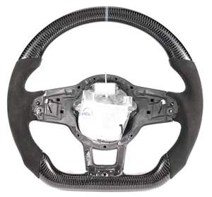 Luces LED y Volante de Fibra de Carbono con Perilla, Aptos para Volkswagen Lavida, Veloster, Passat, Golf 8/7, Tiguan, T-Roc - Product Image 3