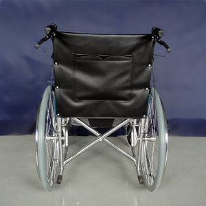 Silla de Ruedas Plegable Portátil, Scooter Manual con Marco de Acero Cromado para Personas Mayores y con Discapacidad - Product Image 5