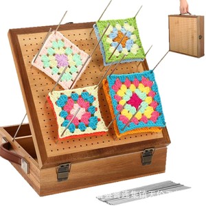 Caja de madera portátil para ganchillo y costura, organizador multiusos compartimentado para hilo y agujas, ideal para el hogar. - Product Image 5