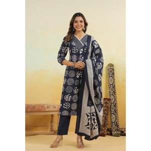 ชุดเสื้อกางเกงผ้าฝ้ายสไตล์ชนเผ่าสำหรับผู้หญิงดีไซน์ใหม่ - Product Image 1