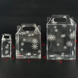 High Quality PET PVC Clear Packaging Box for Gift Plastic Christmas Gift Box