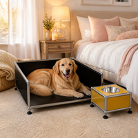 Meuble bas modulaire multifonction en métal pour salon, table basse en acier, taille et couleur personnalisables, DIY, pour fournitures pour animaux de compagnie