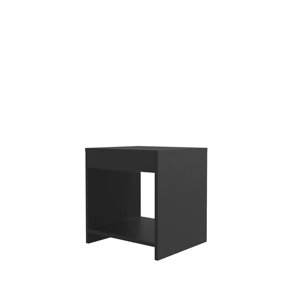Wenge Nightstand With <b>Open</b> <b>Storage</b> For Bedroom Use - Product Image 2